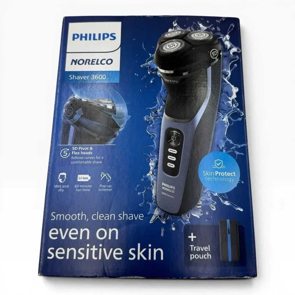 Philips Norelco Shaver 3600 Rechargeable Wet and Dry Electric S3243